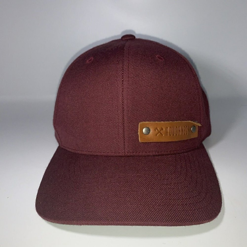 The Classics Yupoong Hat Cap Snapback Acrylic Wool Roughnecks Leather Logo‎ OSFM